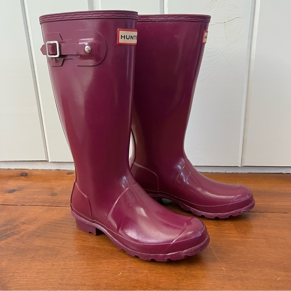 Hunter boots -size 5b 6g eu37 - original kids gloss - Picture 1 of 8